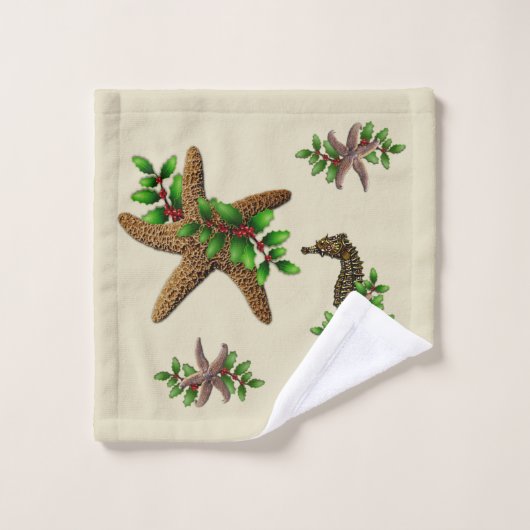 Startspijkerdoekset voor Zee voor paarden Bad Handdoek (Wasdoekje)