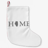 Startstaat Illinois Kleine Kerstsok (Voorkant)