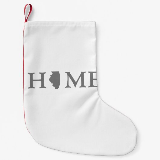 Startstaat Illinois Kleine Kerstsok (Voorkant)