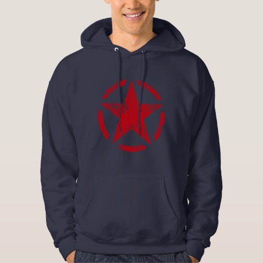  startstijl voor Star Stencil Hoodie (Voorkant)