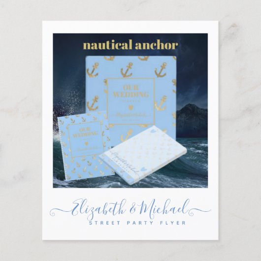 Startstijl Weduwontwerp eigen brochure Blue (Voorkant)