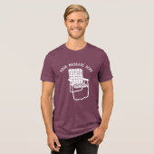 startstoel aangepaste boodschap zomer grafisch Tri-Blend shirt (Voorkant volledig)
