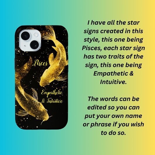 Startteken Pisces Case-Mate iPhone Case