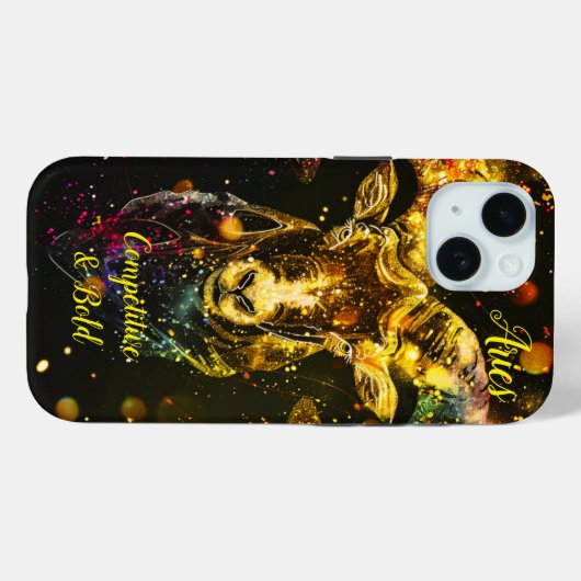 Startteken van Aries Case-Mate iPhone Case (Achterkant (horizontaal))