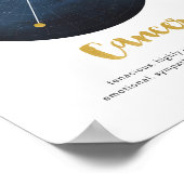 Startteken voor kanker afdrukken poster (Hoek)