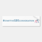 #starttheGBSconversation Bumpersticker (Voorkant)