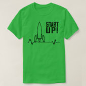 Startup Rocket Ondernemerschap T-shirt (Design voorkant)