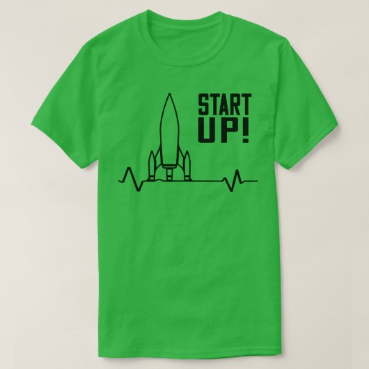 Startup Rocket Ondernemerschap T-shirt (Design voorkant)