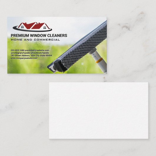 Startvenster reinigen | Eekhoorn Afsprakenkaartje (Voorkant / Achterkant)