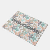 Startvis Naadloos patroononthaal Deurmat (Schuin)