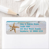 Startvis Ocean Water Holiday Return Address Labels (Insitu)