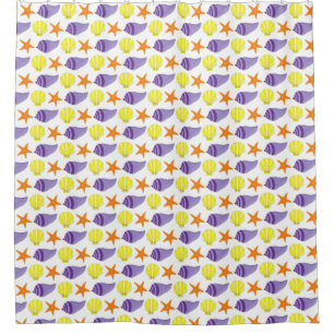 Startvisschelpen Zeeslagers Zeesoever aanvarend hu Douchegordijn