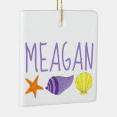 Startvisschelpen Zeeslagers Zeesoever aanvarend hu Keramisch Ornament (Rechts)