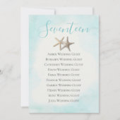 Startvistabel 17 Zitkaart (Voorkant)