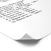 Startvisvarken Perudedagrijzentabel Poster (Hoek)