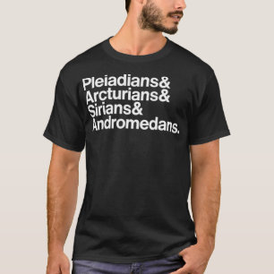 Startzaad Pleiadians, Arcturiërs, Sirians en Andro T-shirt
