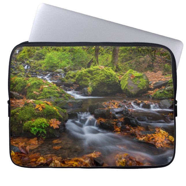 Starvation Creek Herfsten | Columbia Gorge, Oregon Laptop Sleeve (Voorkant)