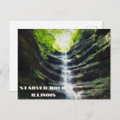 Starved Rock, Illinois Briefkaart (Voorkant / Achterkant)