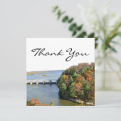 Starved Rock Illinois State Park Autumn Bedankkaart (Staand voorkant)