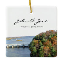 Starved Rock Illinois State Park Ceramic Ornament