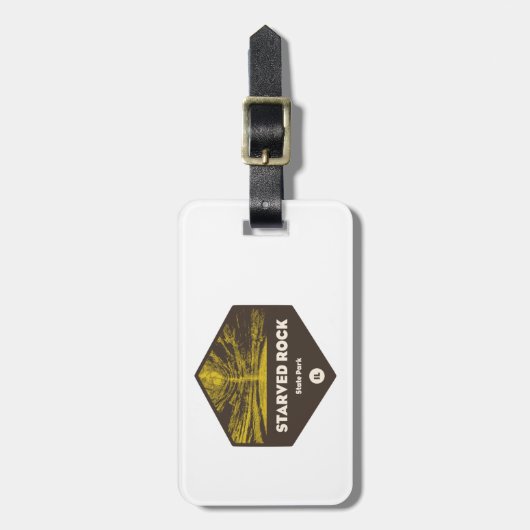 Starved Rock State Park Illinois Bagagelabel (Voorkant verticaal)