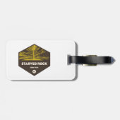 Starved Rock State Park Illinois Bagagelabel (Achterkant horizontaal)