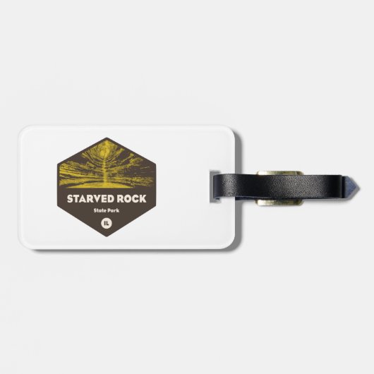 Starved Rock State Park Illinois Bagagelabel (Achterkant horizontaal)