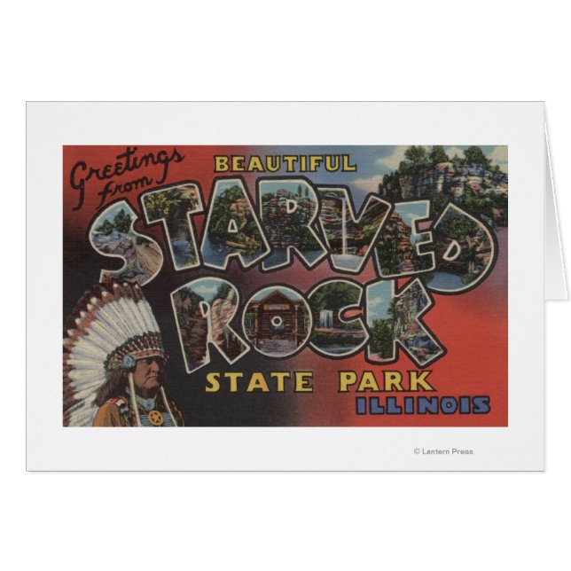 Starved Rock State Park - Large Letter Scenes (Voorkant Horizontaal)