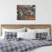 Starved Rock State Park - Large Letter Scenes Canvas Afdruk (Insitu (Slaapkamer))