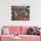 Starved Rock State Park - Large Letter Scenes Canvas Afdruk (Insitu (Woonkamer))