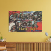 Starved Rock State Park - Large Letter Scenes Canvas Afdruk (Insitu (Woonkamer))