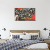 Starved Rock State Park - Large Letter Scenes Canvas Afdruk (Insitu (Slaapkamer))