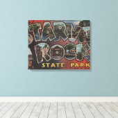 Starved Rock State Park - Large Letter Scenes Canvas Afdruk (Insitu (Houten vloer))