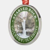 Starved Rock State Park St. Louis Canyon Metalen Ornament (Links)
