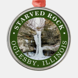 Starved Rock State Park St. Louis Canyon Metalen Ornament