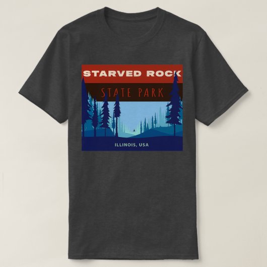 Starved Rock State Park T-shirt (Design voorkant)