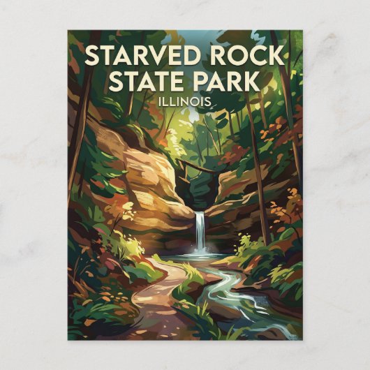 Starved Rock State Park VS Briefkaart (Voorkant)