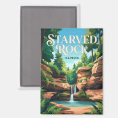 Starved Rock State Park VS Magneet (Voorkant / Achterkant)