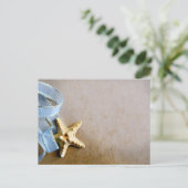 Starvis en blauwe lint briefkaart (Staand voorkant)