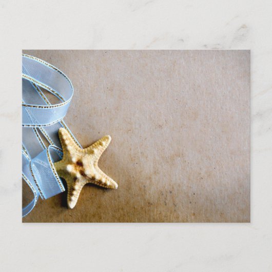Starvis en blauwe lint briefkaart (Voorkant)