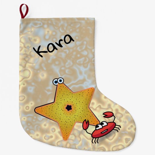 Starvis en krab grote kerstsok (Voorkant)