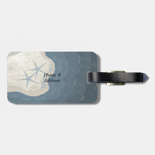 Starvis en oceaan bagagelabel (Achterkant horizontaal)