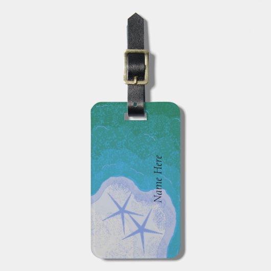 Starvis en oceaan bagagelabel (Voorkant verticaal)