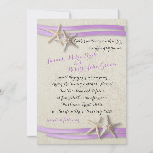 Starvis en Paars lint Kaart (Voorkant)