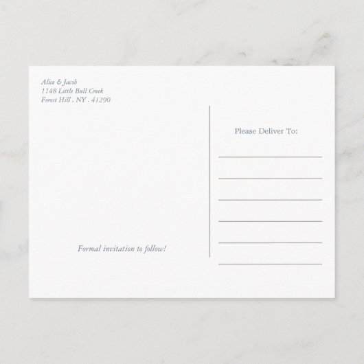 Starvis en zanddollar - strand Bewaar datum Aankondigingskaart (Achterkant)