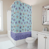 Starvis in het zand-schoengordijn douchegordijn (In situ)