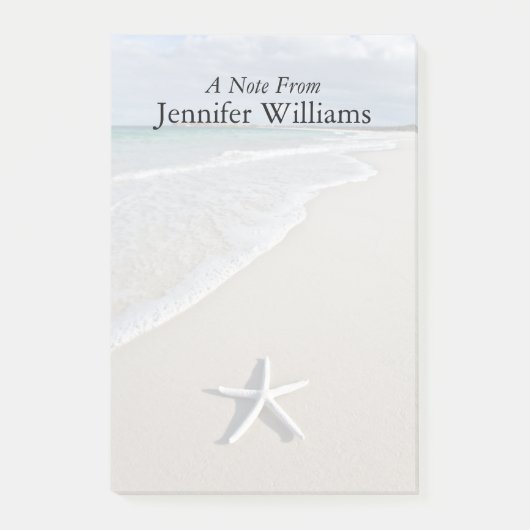 Starvis op een afstandsstrand post-it® notes (Voorkant)