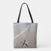 Starvis op een afstandsstrand tote bag (Achterkant)