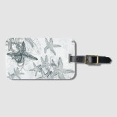 Starvis op het Zee patroon Bagagelabel (Voorkant (horizontaal))