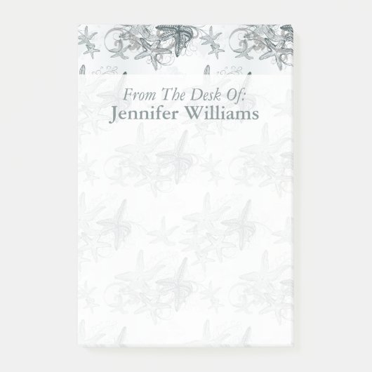 Starvis op het Zee patroon | Jouw namen toevoegen Post-it® Notes (Voorkant)